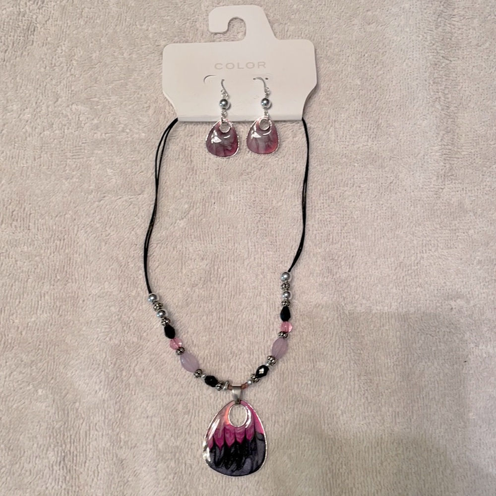 COLOR Earring and Necklace set